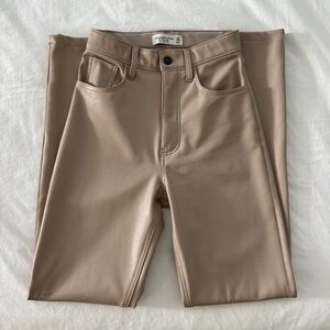 Abercrombie 90’s Straight Leather Pants 00R